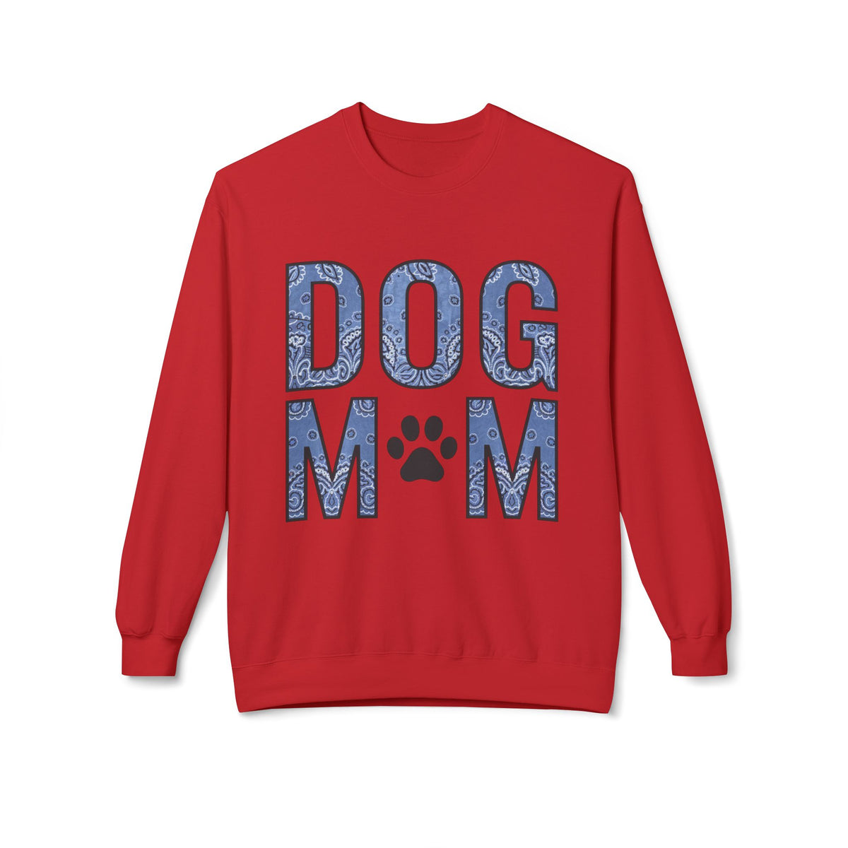 Dog Mom Fleece Crewneck Sweatshirt - Cozy & Stylish Pet Lover Apparel